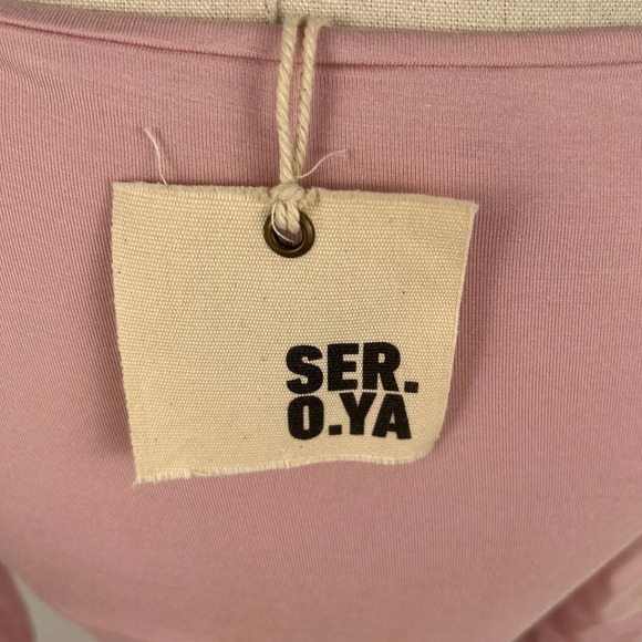 SER.O.YA Irene Pink Long Sleeve Midi Dress NWT Size XS - Picture 8 of 14